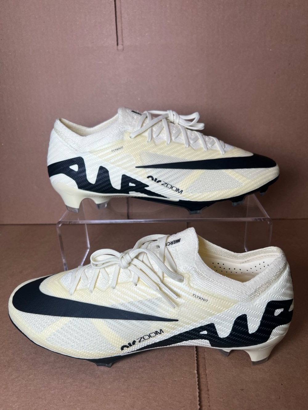 Nike Zoom Mercurial Vapor 15 Elite Lemonade Soccer Cleat FD0244-700 Mens Size 10